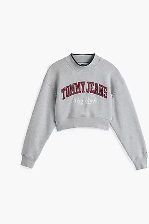 Tommy Hilfiger Funnel Neck Cropped Sweatshirt