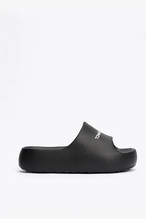 Tommy Hilfiger Logo Chunky Platform Pool Slides