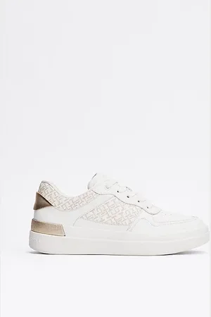 Tommy Hilfiger TH Monogram Leather Court Trainers