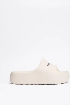 Tommy Hilfiger Logo Chunky Platform Pool Slides