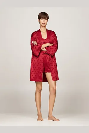 Tommy Hilfiger Satin Jacquard Robe