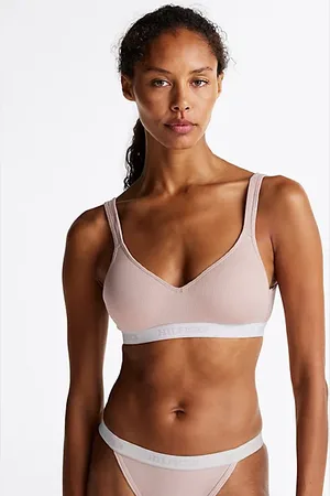 Tommy Hilfiger Hilfiger Monotype Ribbed Padded Push-Up Bralette