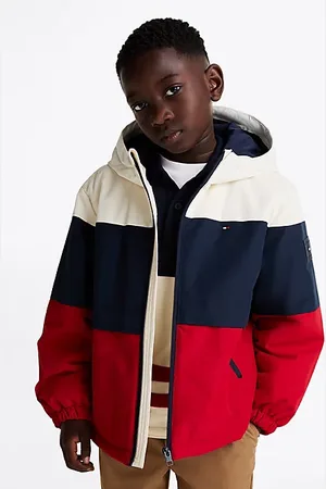 Tommy Hilfiger Colour-Blocked Padded Hooded Jacket