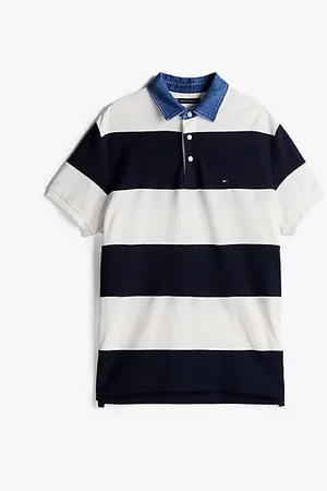 Tommy Hilfiger Relaxed Fit Rugby Stripe Polo Shirt