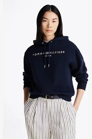 Tommy Hilfiger Logo Fleece Drawstring Hoody