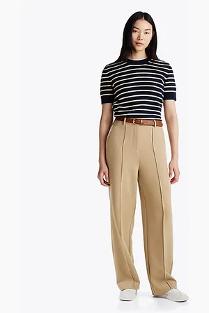 Tommy Hilfiger Seam Detail Relaxed Straight Leg Trousers