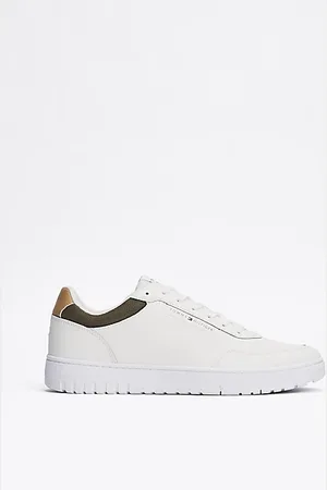Tommy Hilfiger Mixed Texture Basketball Trainers