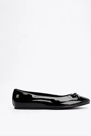 Tommy Hilfiger Patent Leather Bow Ballerinas