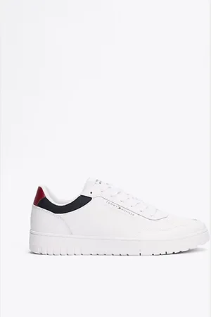 Tommy Hilfiger Mixed Texture Basketball Trainers