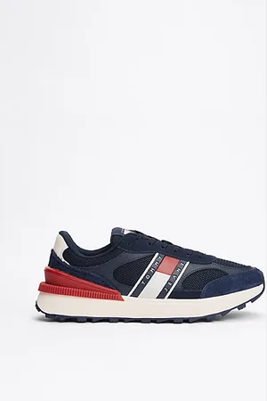 Tommy Hilfiger Suede Mixed Texture Cleat Trainers