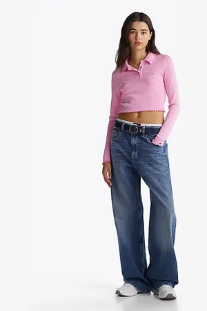 Tommy Hilfiger Mia Sparkle Mid Rise Straight Relaxed Jeans