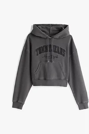 Tommy Hilfiger Boxy Garment-Dyed Cropped Hoody
