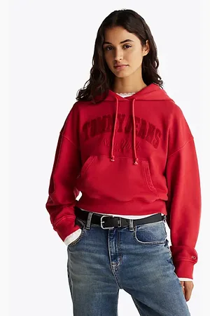 Tommy Hilfiger Boxy Garment-Dyed Cropped Hoody