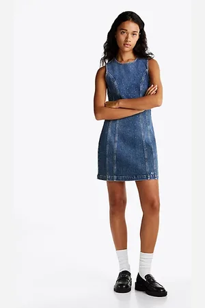 Tommy Hilfiger Sparkle Denim Bodycon Mini Dress