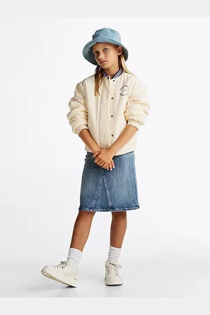 Tommy Hilfiger Vintage Wash Denim Midi Skirt