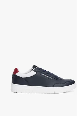 Tommy Hilfiger Mixed Texture Basketball Trainers