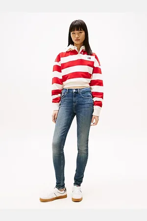 Tommy Hilfiger Nora Faded Mid Rise Skinny Jeans
