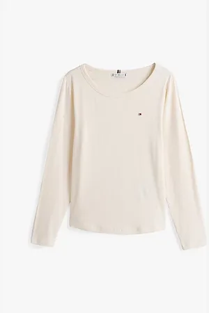 Tommy Hilfiger Curve Ribbed Slim Long Sleeve T-Shirt