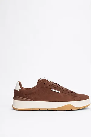 Tommy Hilfiger Suede Textured Midsole Trainers