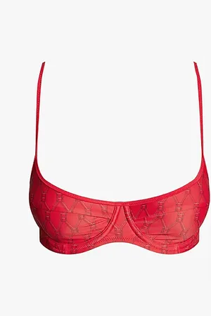 Tommy Hilfiger Print Underwired Balconette Bikini Top