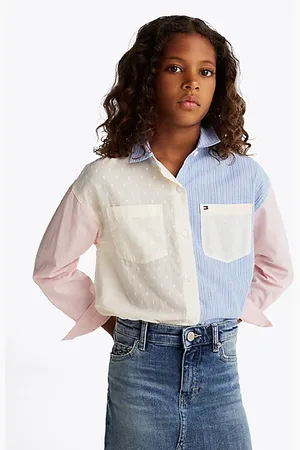 Tommy Hilfiger Mixed Stripe Colour-Blocked Shirt