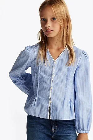 Tommy Hilfiger Stripe Pleated Blouse