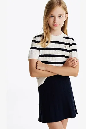Tommy Hilfiger Mini Cable Knit Short Sleeve Jumper