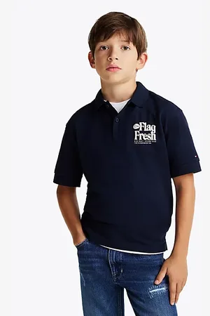 Tommy Hilfiger Regular Back Slogan Polo Shirt