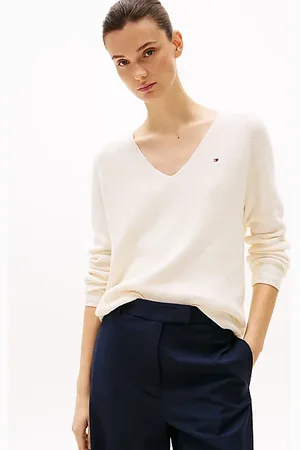 Tommy Hilfiger Cable Knit V-Neck Jumper