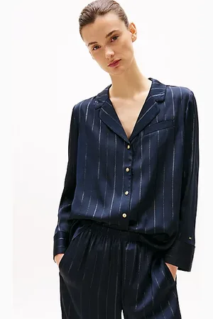 Tommy Hilfiger Metallic Stripe Relaxed Fit Blouse