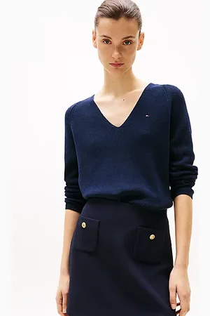 Tommy Hilfiger Cable Knit V-Neck Jumper