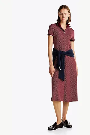 Tommy Hilfiger Print Midi Polo Dress