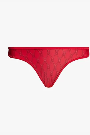 Tommy Hilfiger Print High Leg Cheeky Bikini Bottoms