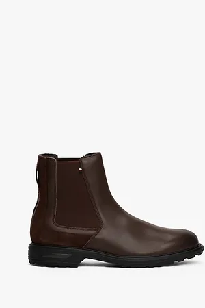 Tommy Hilfiger Leather Cleat Hybrid Chelsea Boots