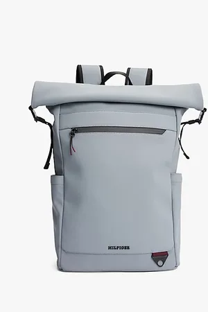 Tommy Hilfiger Logo Roll-Top Backpack