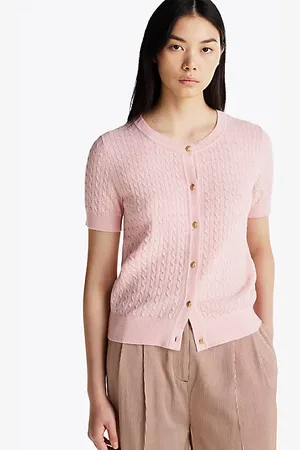 Tommy Hilfiger Wool Blend Short Sleeve Cardigan