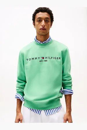 Tommy Hilfiger Logo Embroidery Crew Neck Sweatshirt