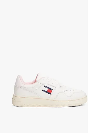 Tommy Hilfiger Retro Leather Basketball Trainers