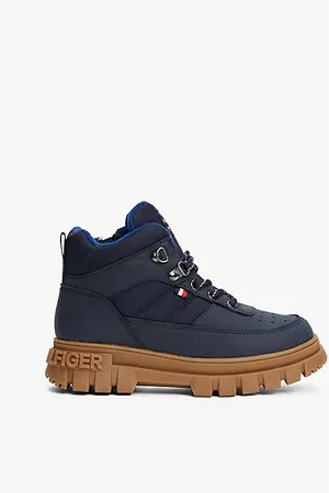 Tommy Hilfiger Lace-Up Cleat Ankle Boots