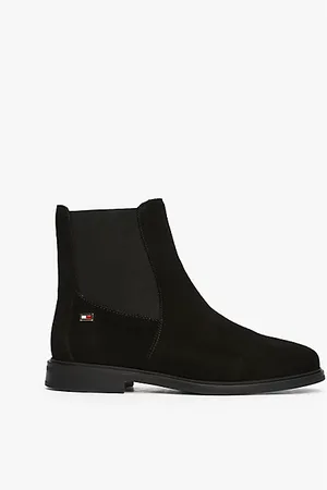 Tommy Hilfiger Suede Enamel Flag Chelsea Boots