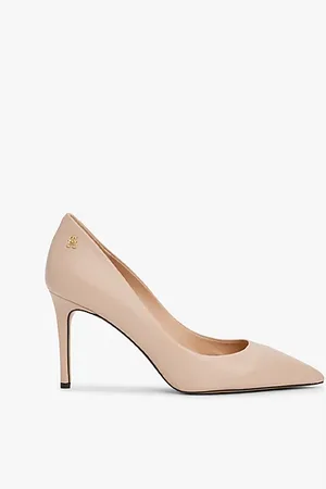 Tommy Hilfiger Leather TH Monogram Pointed Toe Heels
