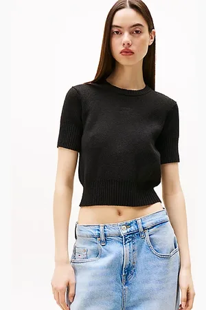 Tommy Hilfiger Rib-Knit Short Sleeve Jumper