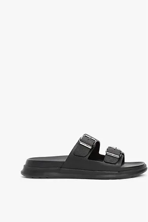 Tommy Hilfiger Leather Buckle Strap Sandals