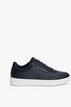 Tommy Hilfiger Leather Mixed Texture Trainers