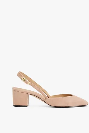 Tommy Hilfiger Suede Slingback Block Heels