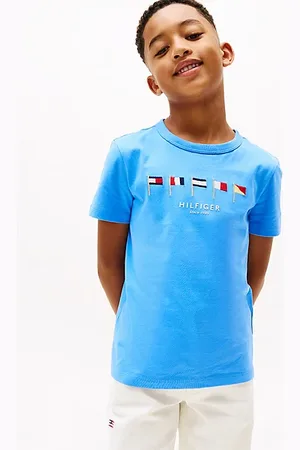 Tommy Hilfiger Multi-Flag Embroidery Crew Neck T-Shirt