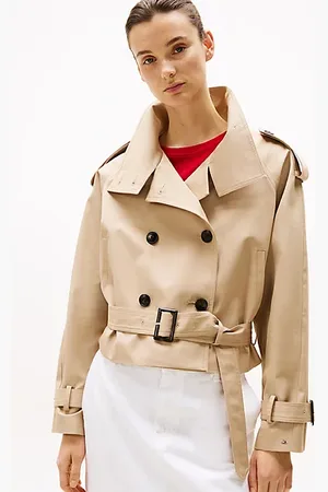 Tommy Hilfiger Cropped Trench Coat