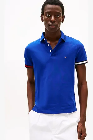 Tommy Hilfiger Slim Fit Signature Cuff Polo Shirt
