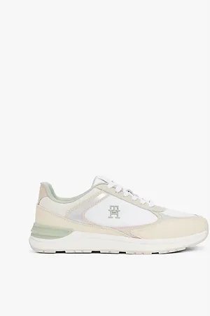 Tommy Hilfiger Leather Mixed Texture Trainers