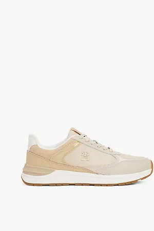 Tommy Hilfiger Leather Mixed Texture Trainers